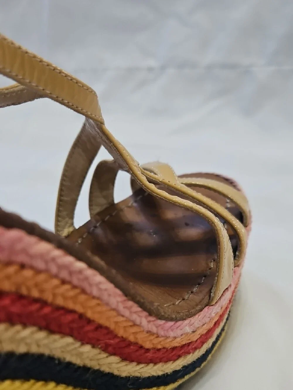 Kate Spade New York Lindsay Rainbow Espadrille Wedge Sandals